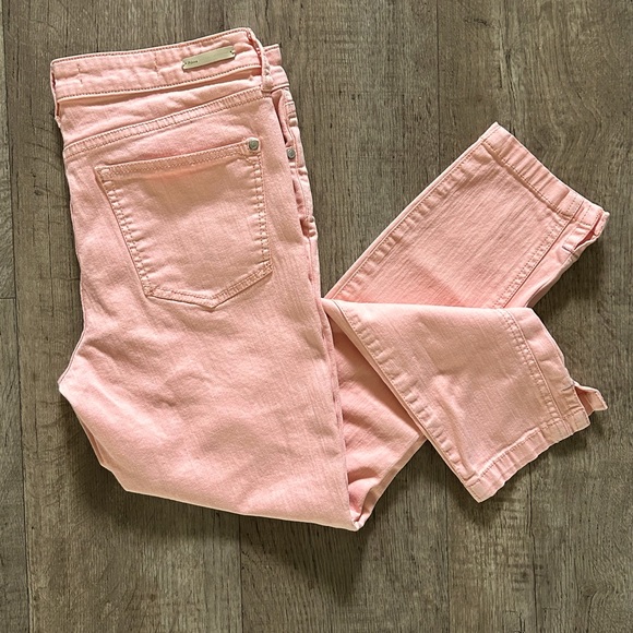 ANTHROPOLOGIE PILCRO and the Letterpress Peach Jeans Size 28 - Picture 3 of 11